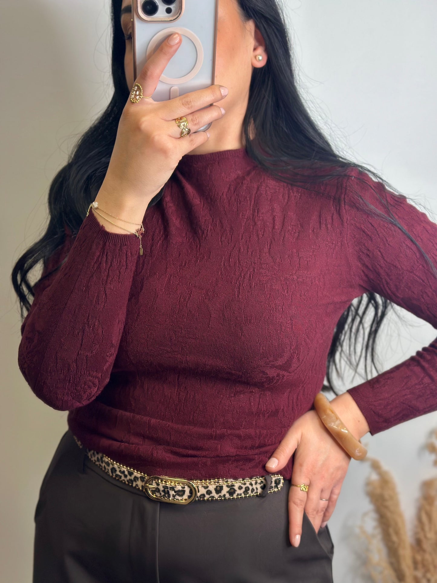 Pull col roulé bas viscose - CONSTANCE