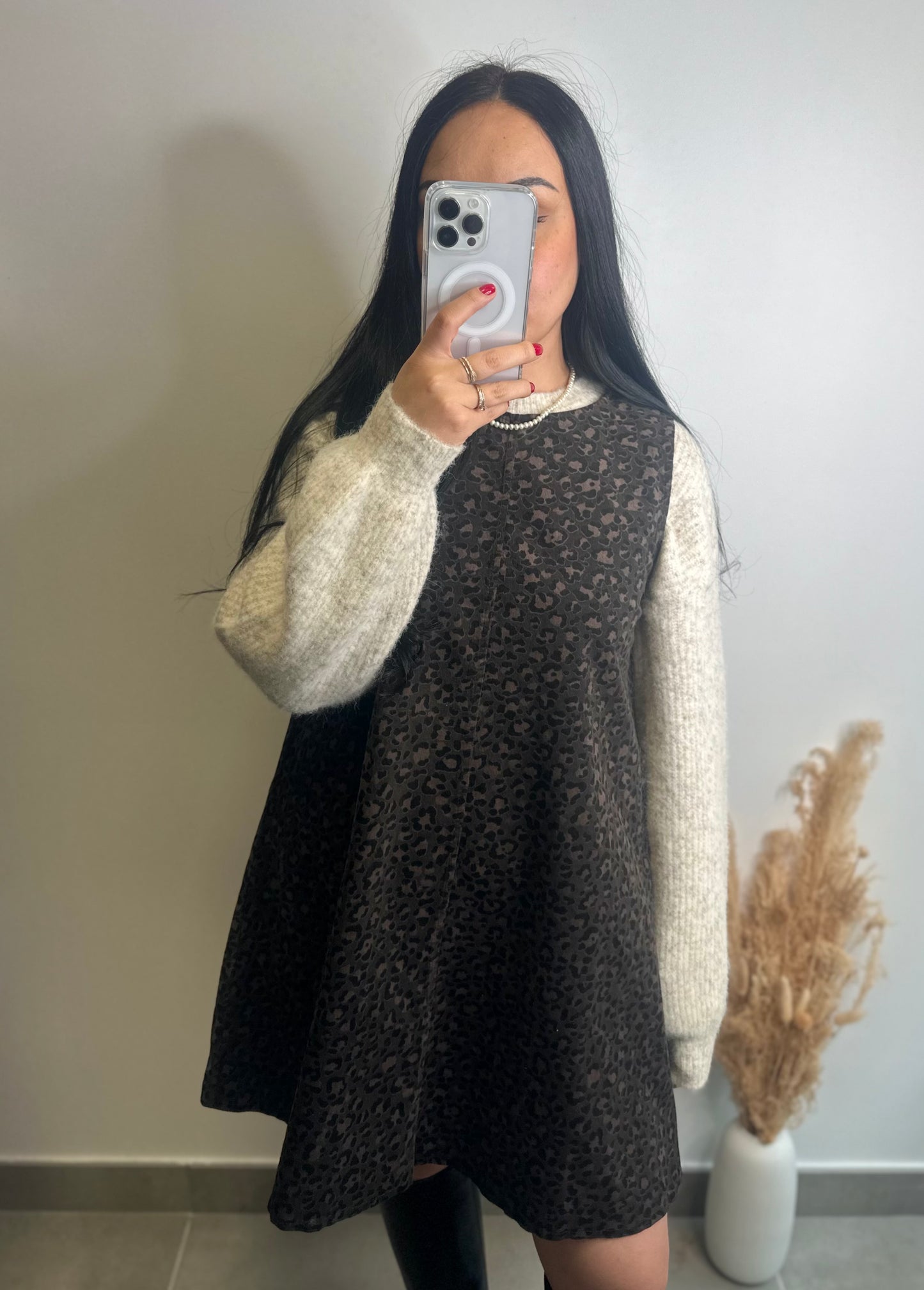 Robe trapèze léopard - CHIARA