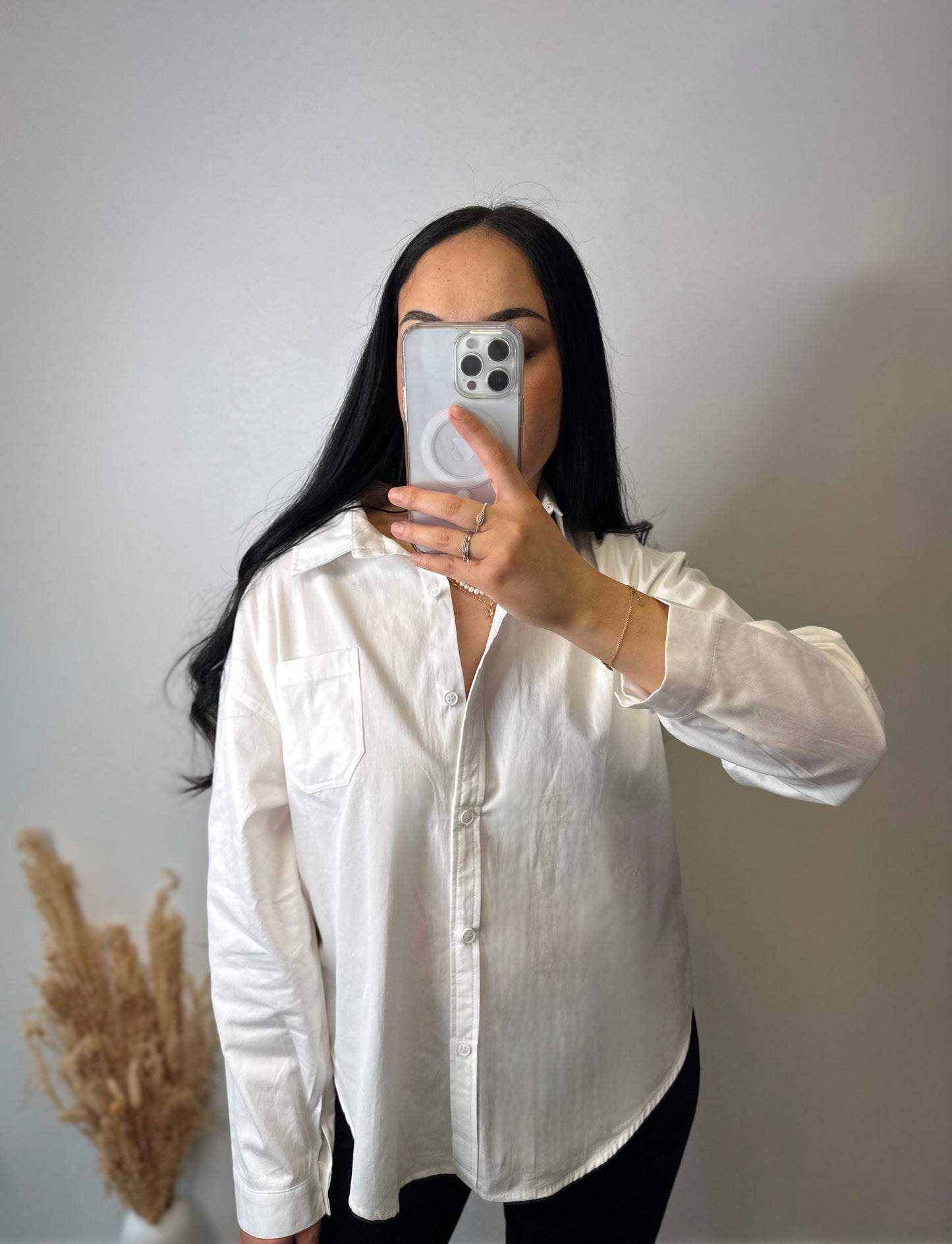 Chemise blanche boutonné au dos - MAËL