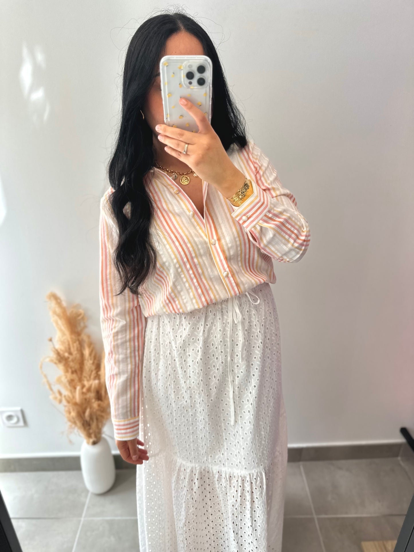 Chemise à rayures colorées - MAYA