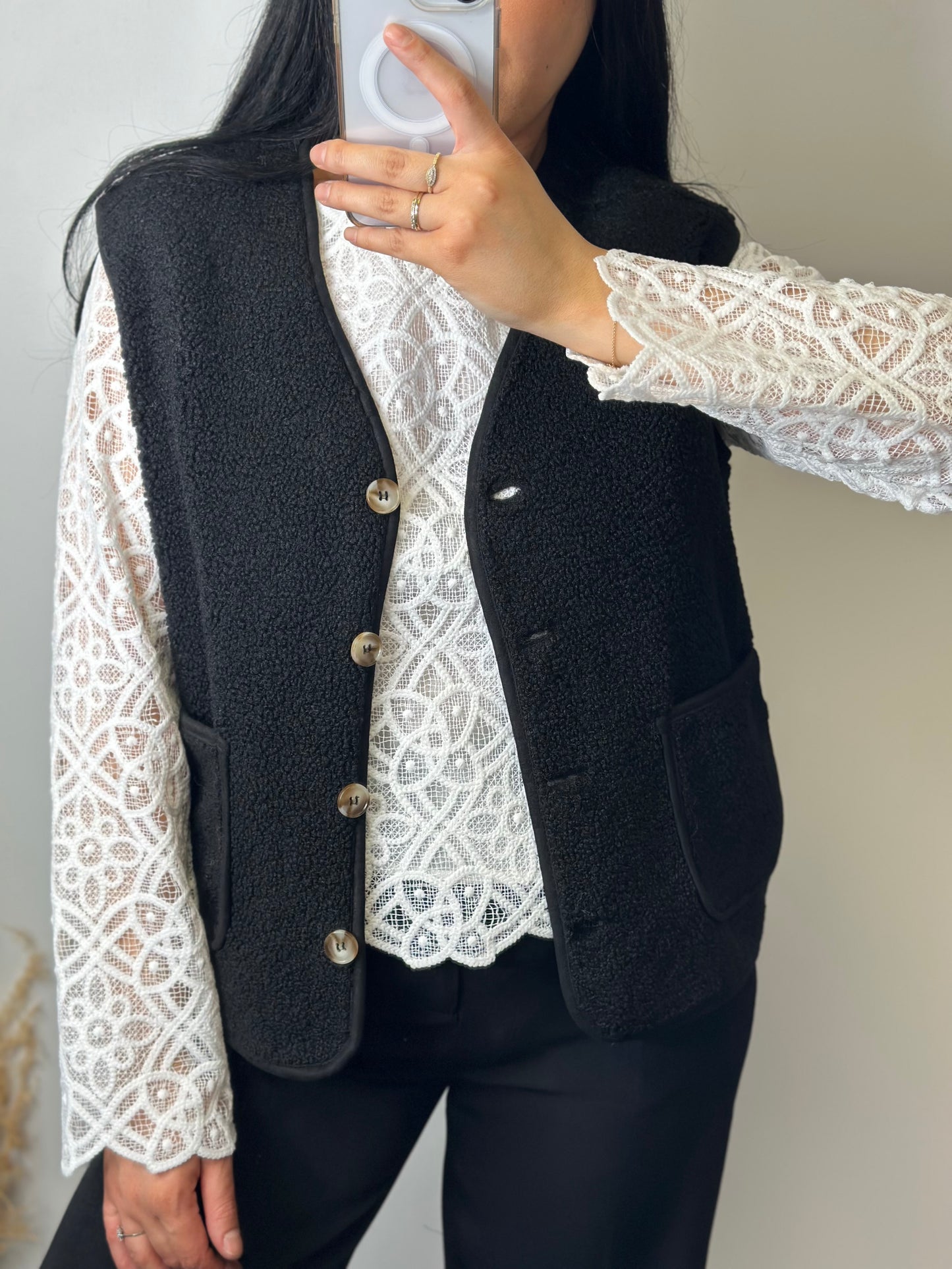 Gilet noir Teddy - JADE