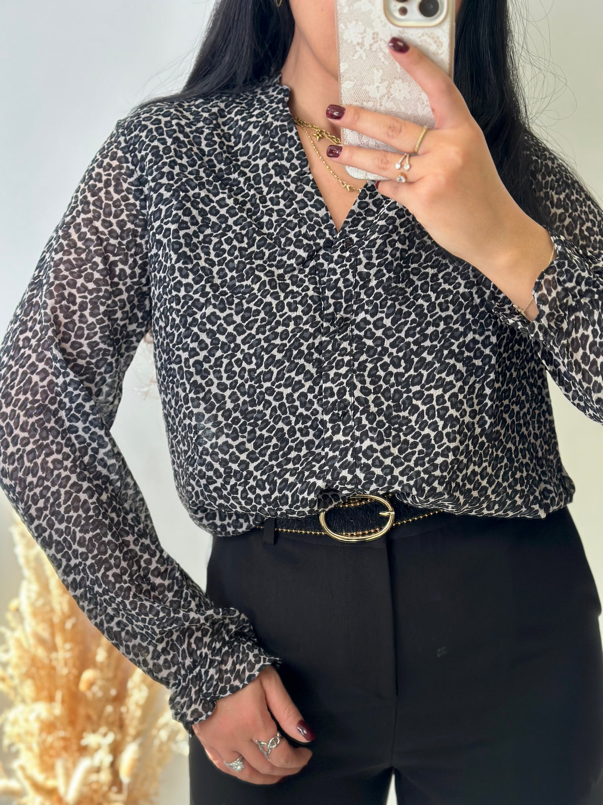 Pantalon fluide habillé noir