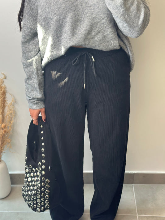 Pantalon en velours côtelé décontracté - ELINA