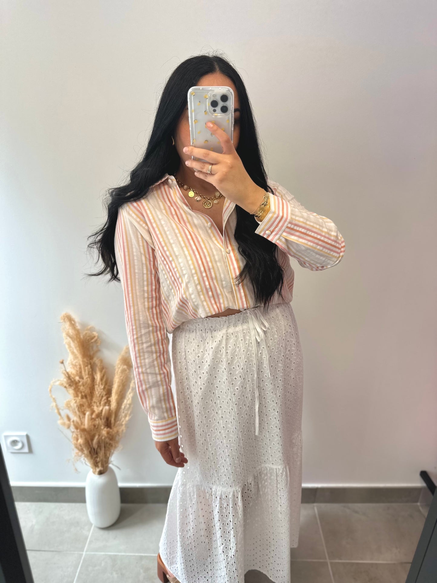 Chemise à rayures colorées - MAYA