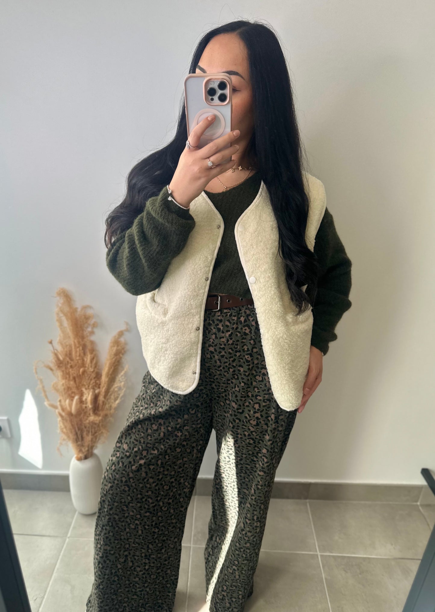 Pantalon léopard à ceinture - KARLA