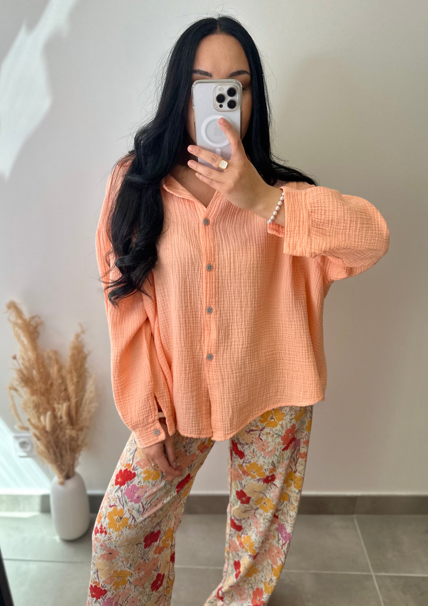 Pantalon fluide à motifs colorés
