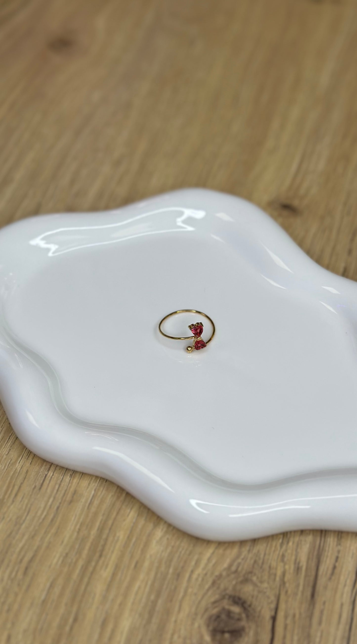 Bague à noeud en strass - ROSE