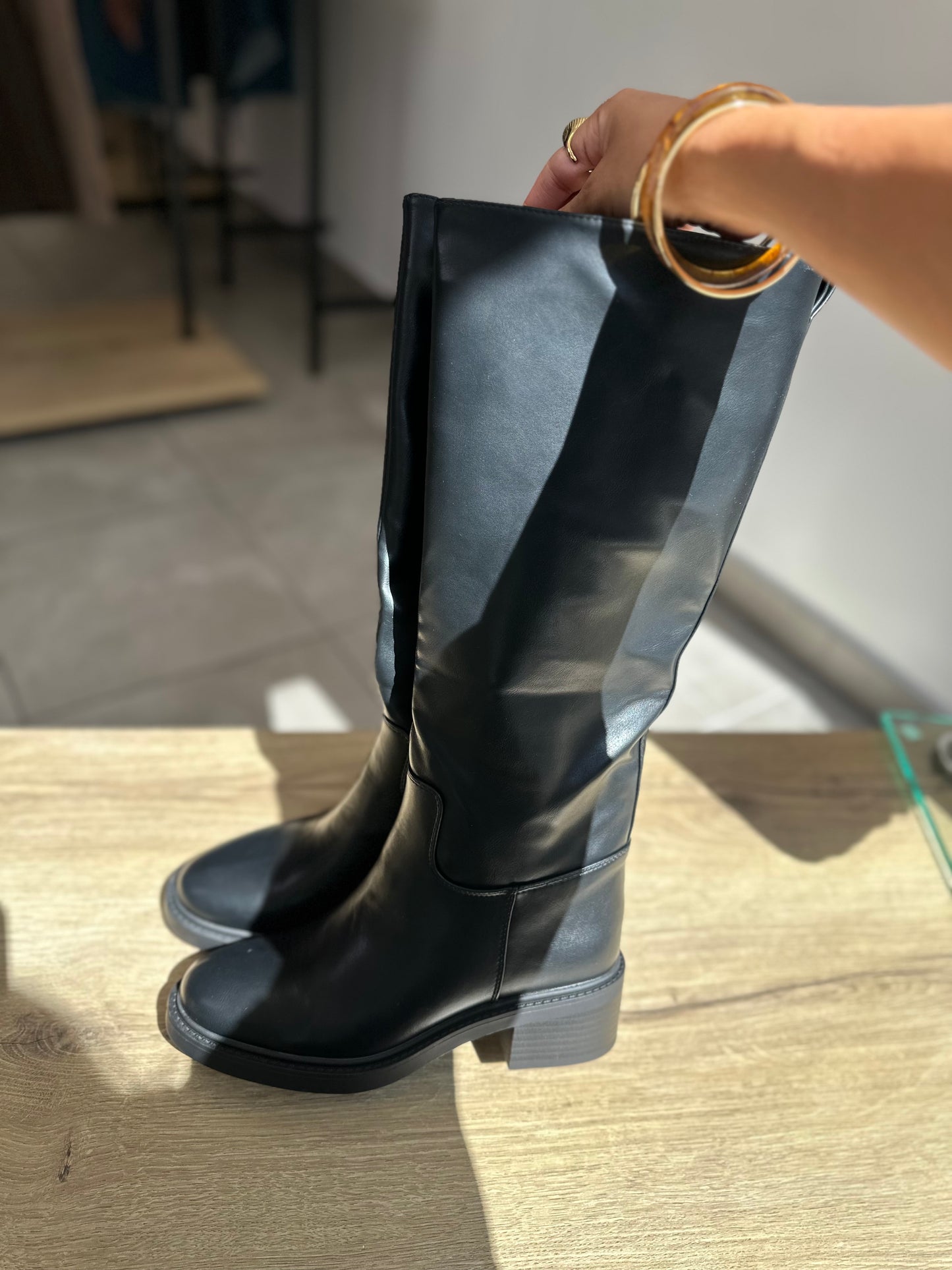 Bottes cavalières noires