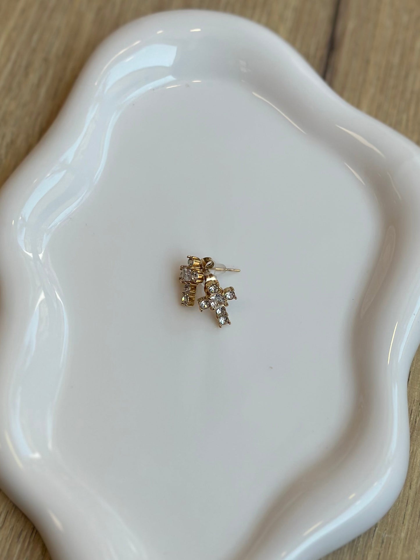 Boucles d’oreilles acier inoxydable - CROIX