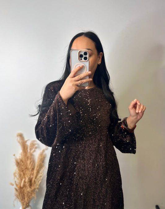 Robe courte à sequins - GLAM