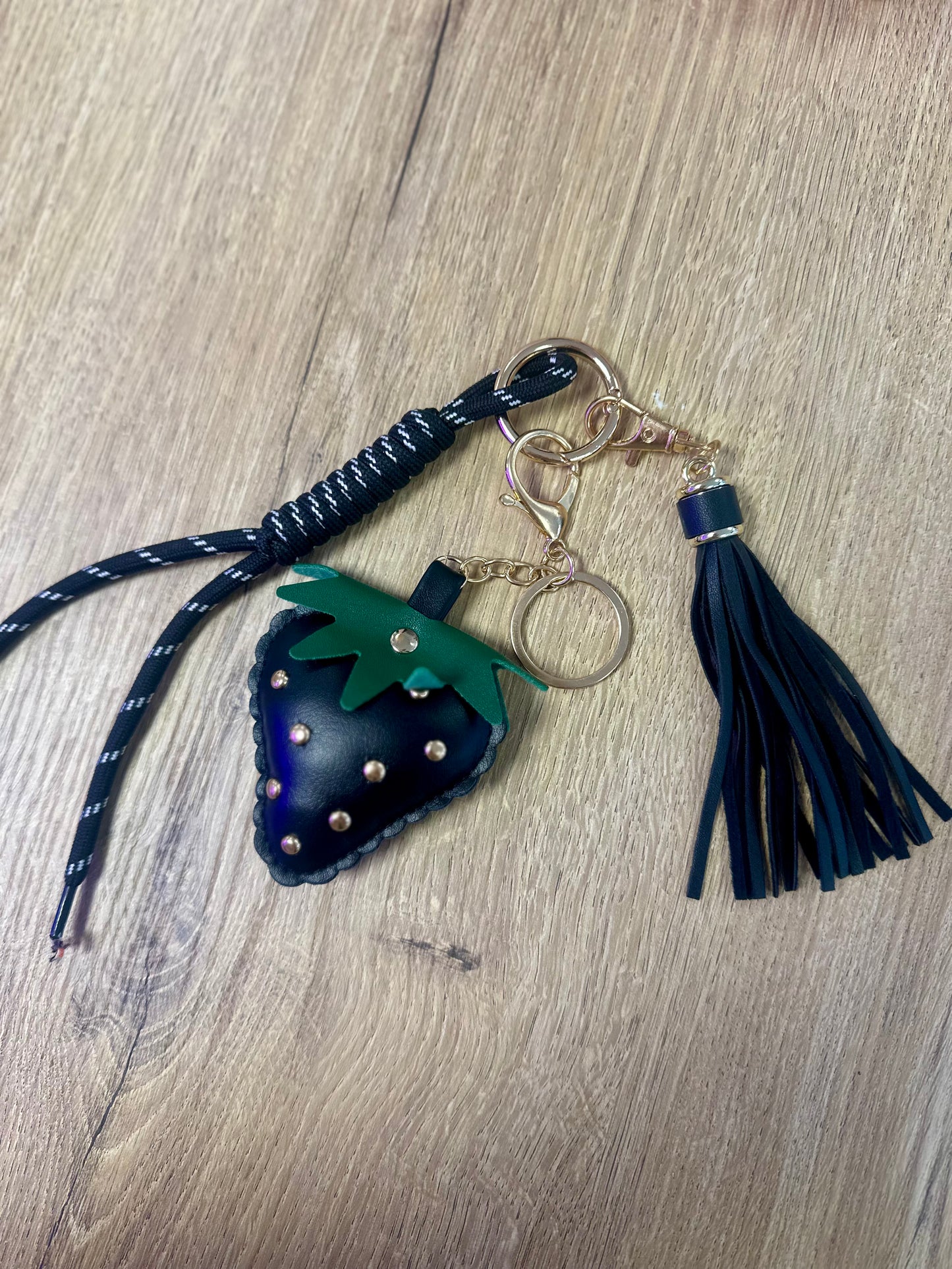Grigri de sac et porte-clés - FRAISE
