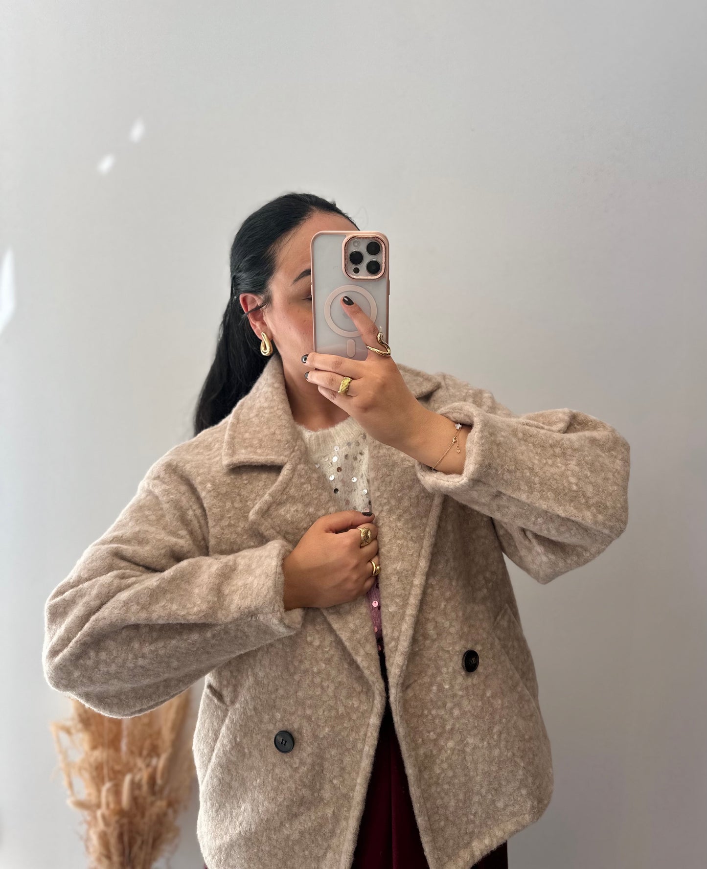 Manteau court en laine - ALBA