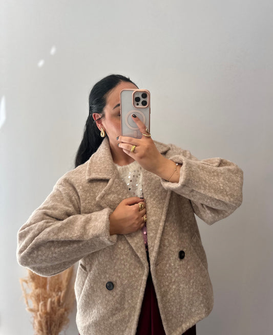 Manteau court en laine - ALBA