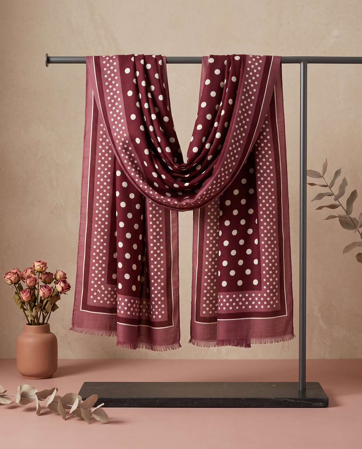 Foulard motifs pois