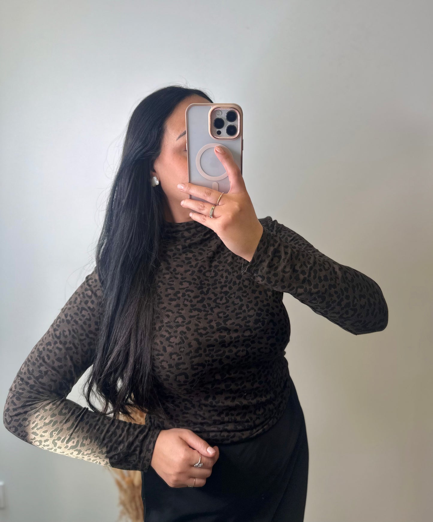 Pull col roulé léopard - RYM