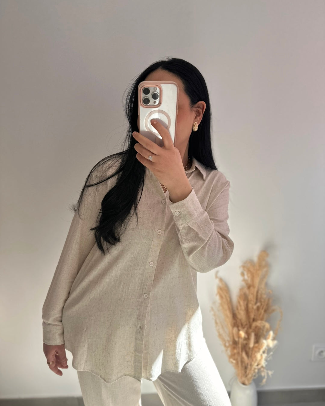 Chemise en lin écru - ADRIA