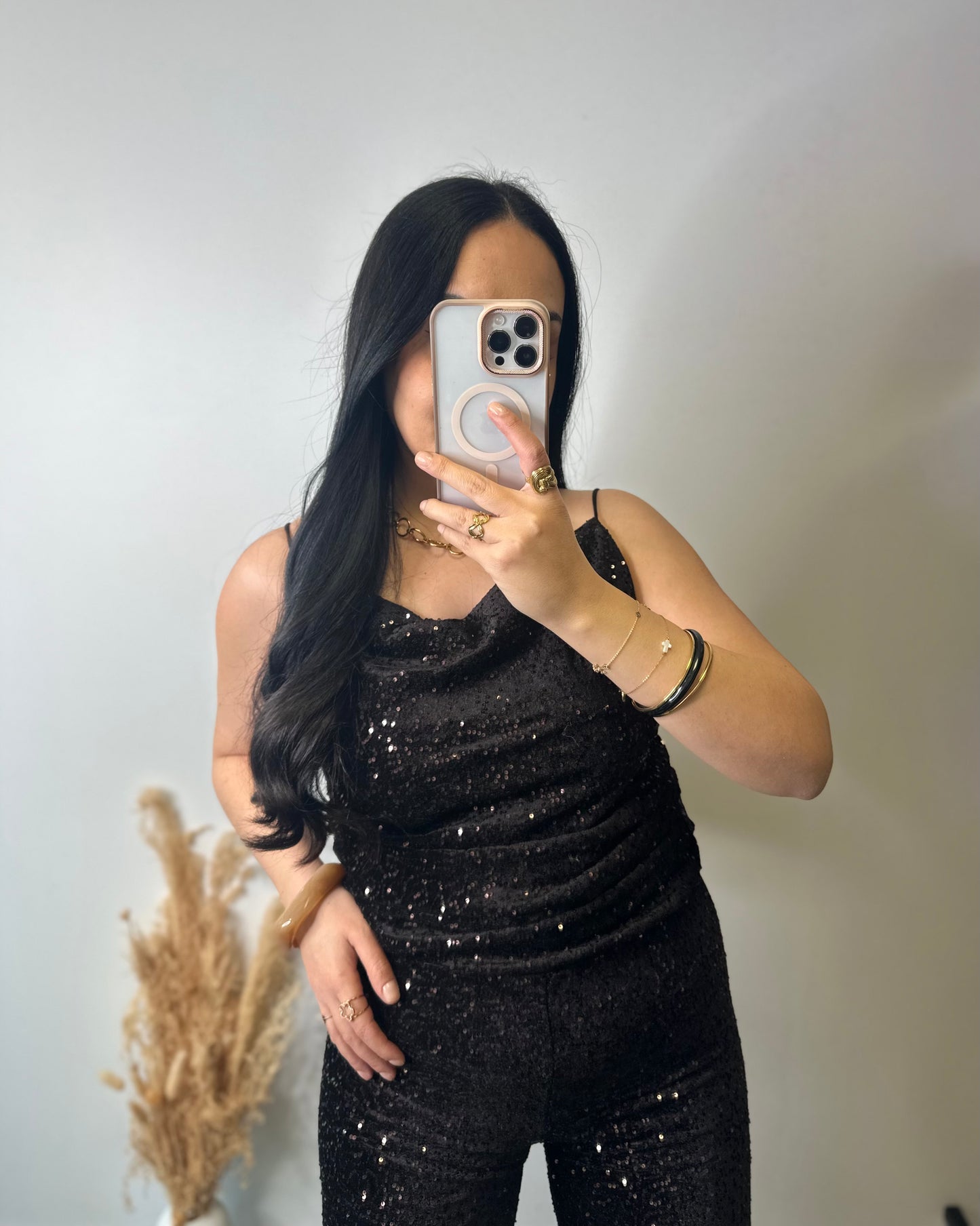 Haut en velours avec paillettes doublé - GLAM