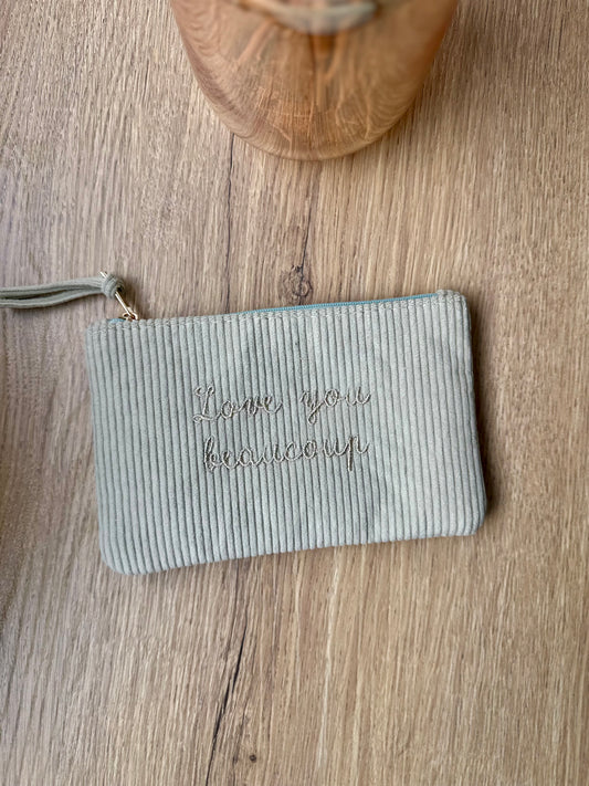Pochette à inscriptions - LOVE YOU