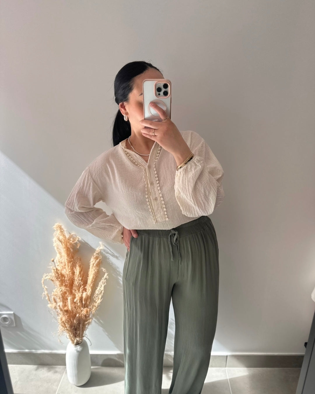 Pantalon en crépon - MAYA