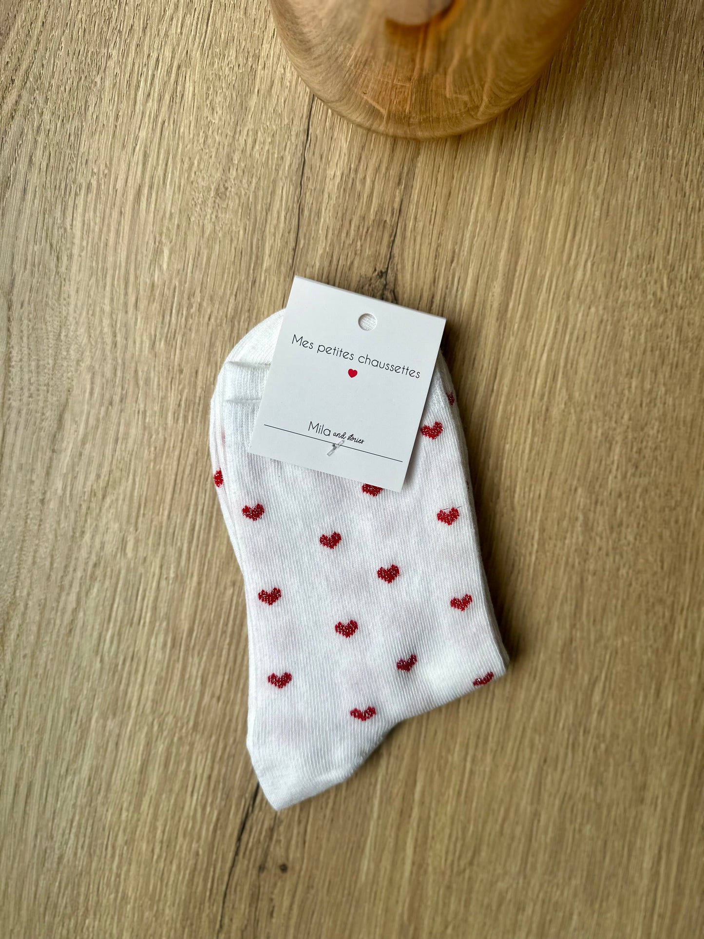 Chaussettes à cœurs - LOVE