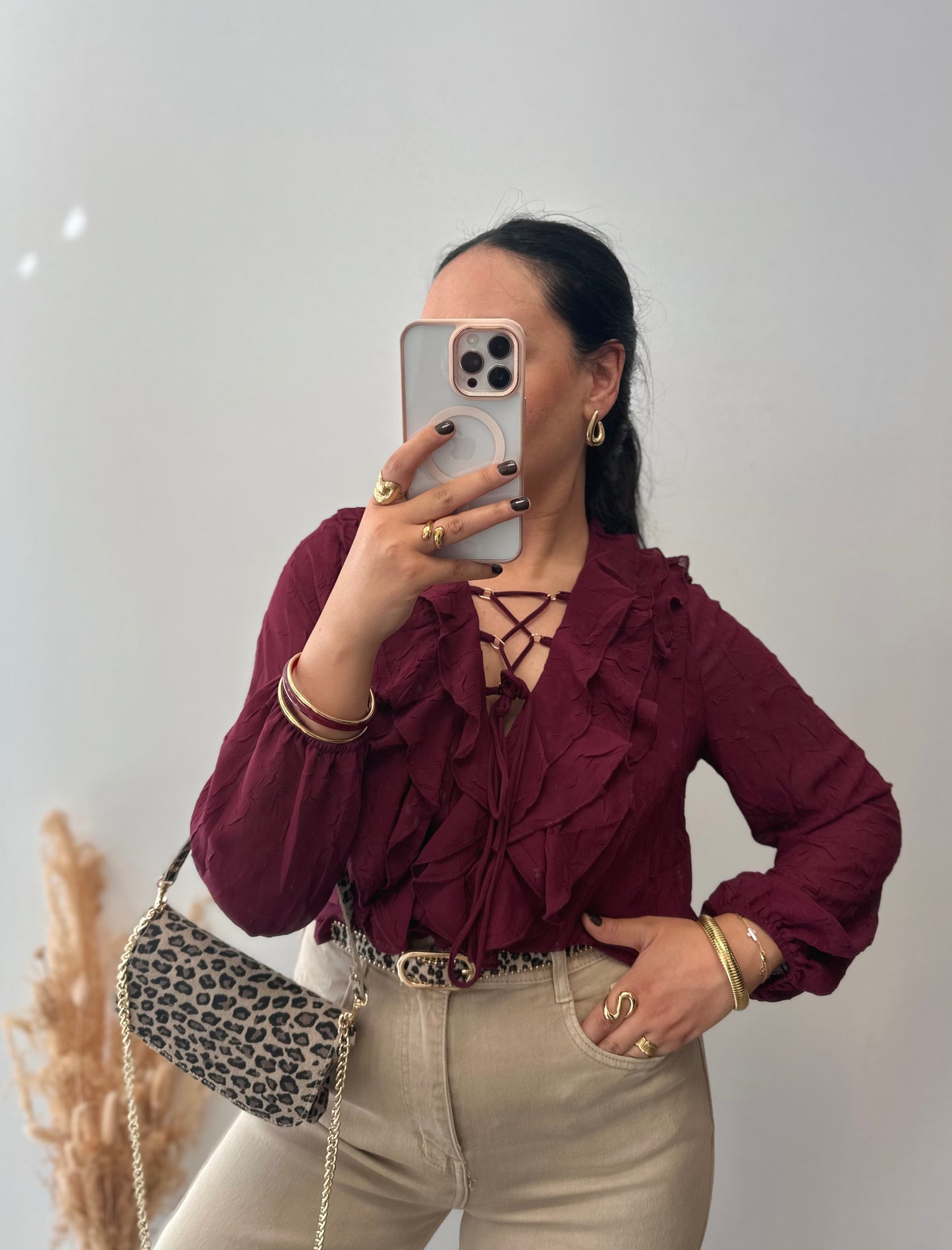 Jean beige wide leg - JADE