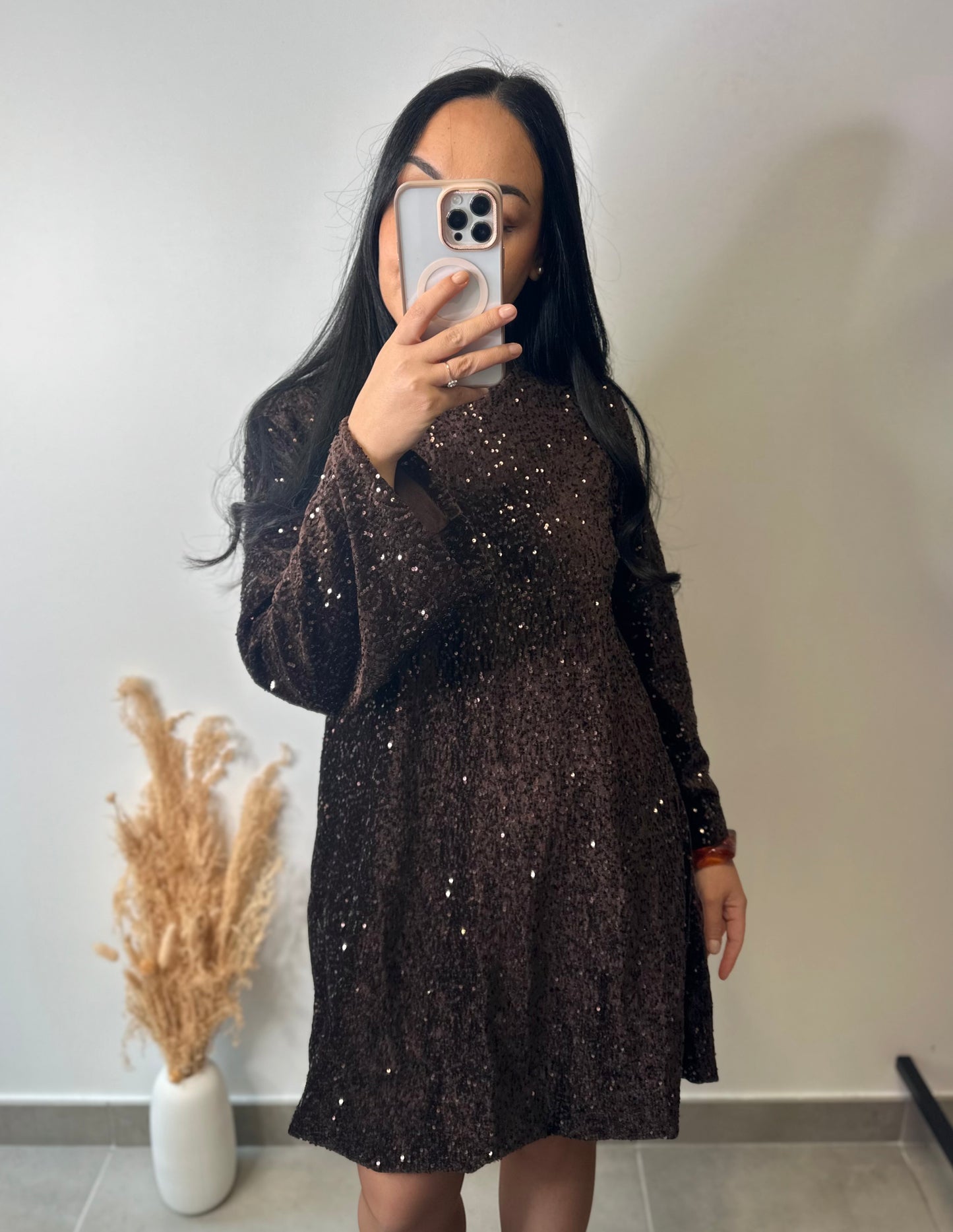 Robe courte à sequins - GLAM
