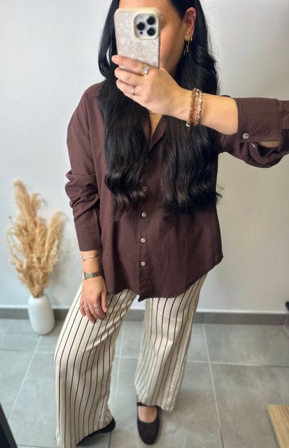 La chemise parfaite chocolat