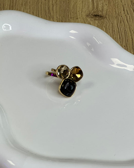 Bague avec pierres naturelles multicolores