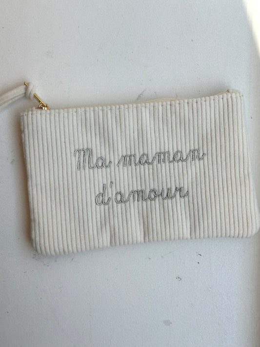 Pochette à inscriptions - MAMAN D’AMOUR