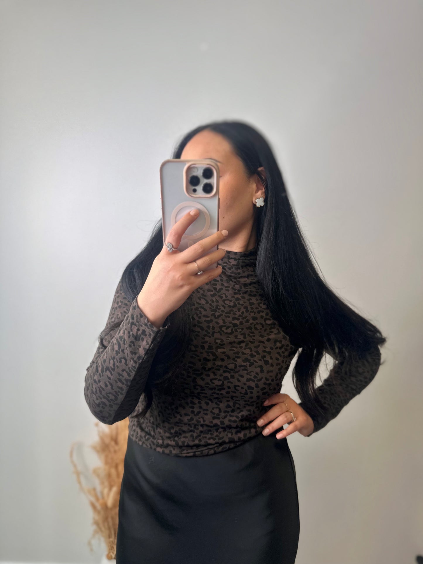 Pull col roulé léopard - RYM