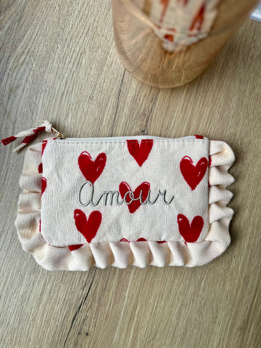 Pochette à inscriptions - CŒUR