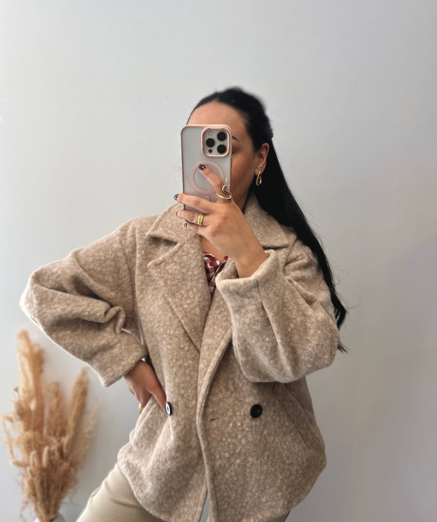 Manteau court en laine - ALBA