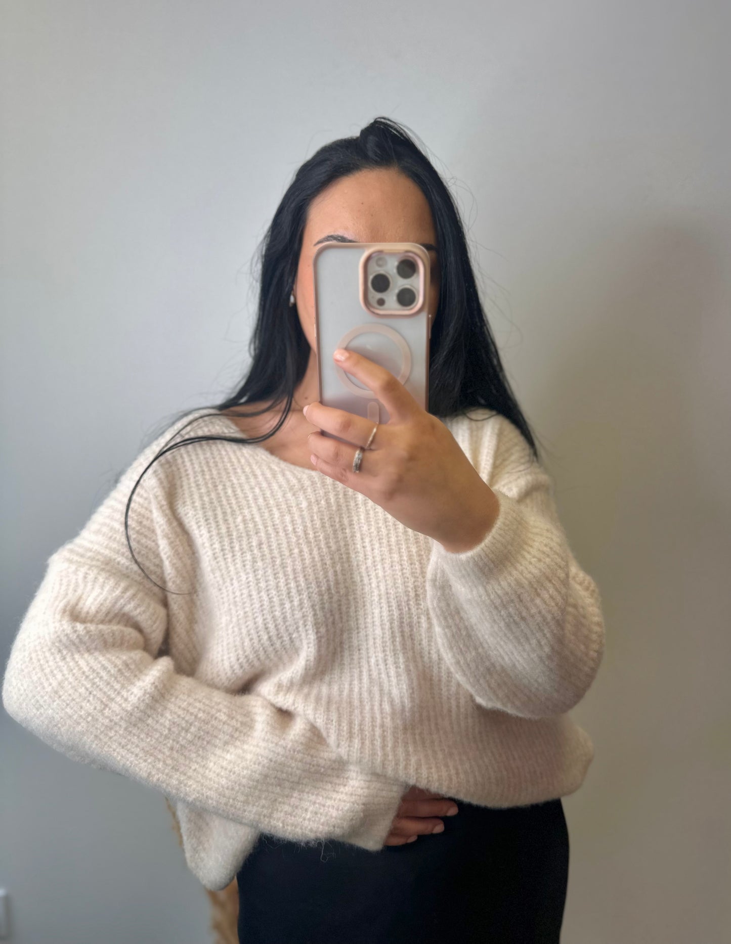 Pull doux manches boules - MAYA