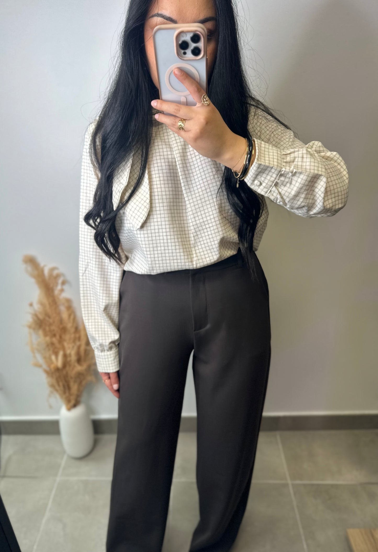 Pantalon fluide marron glacé - JADE