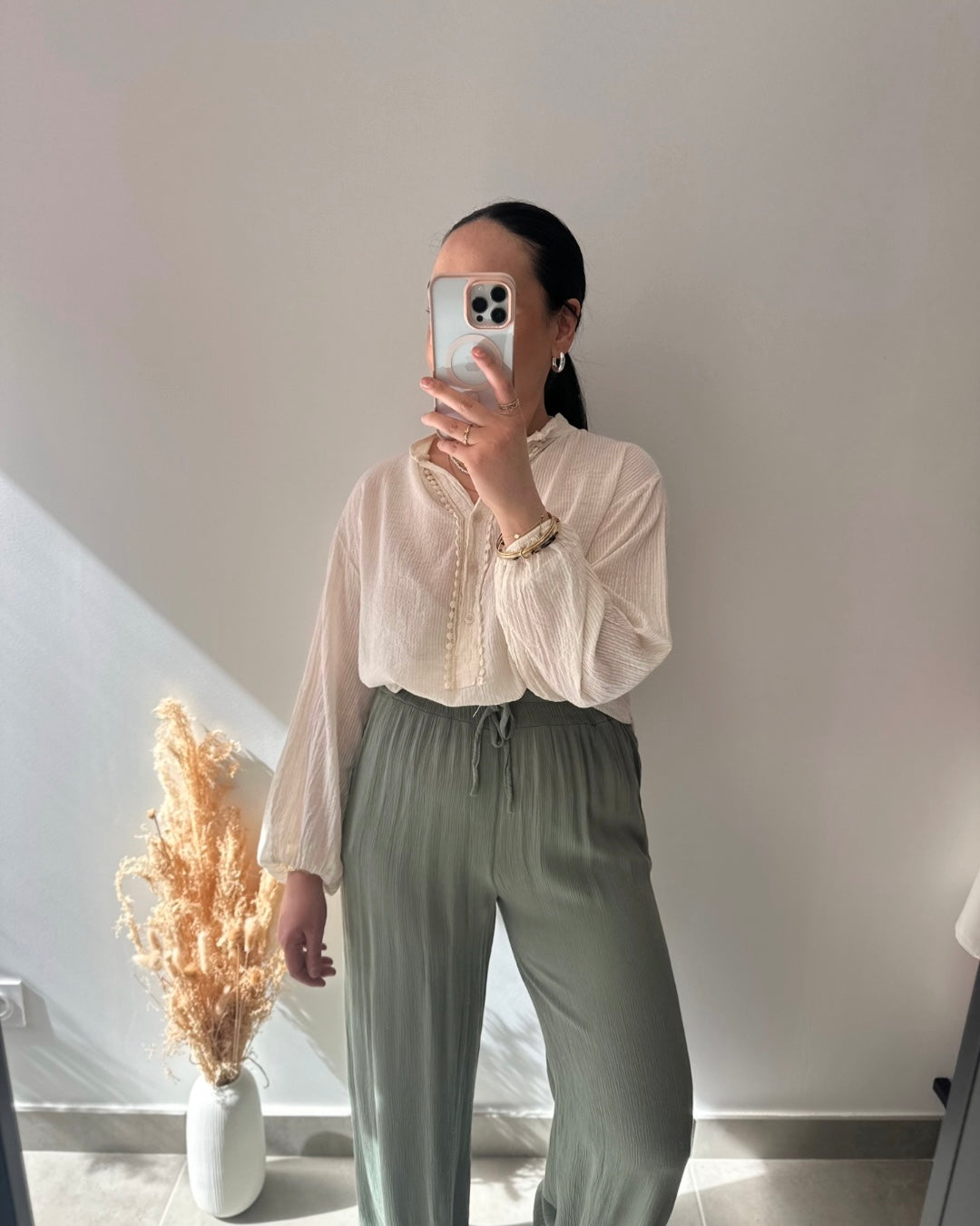 Pantalon en crépon - MAYA
