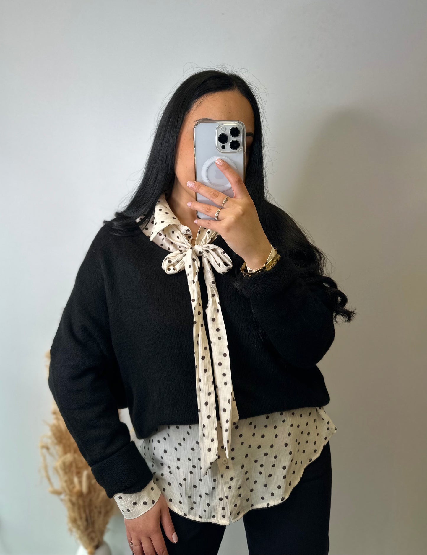 Blouse à poids noeud ou cravate - LUCIE