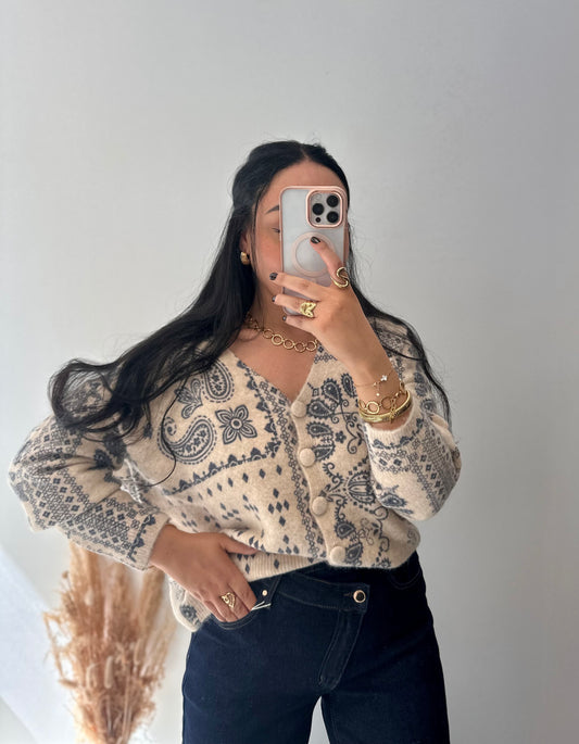 Gilet motifs bandana - AGATHE