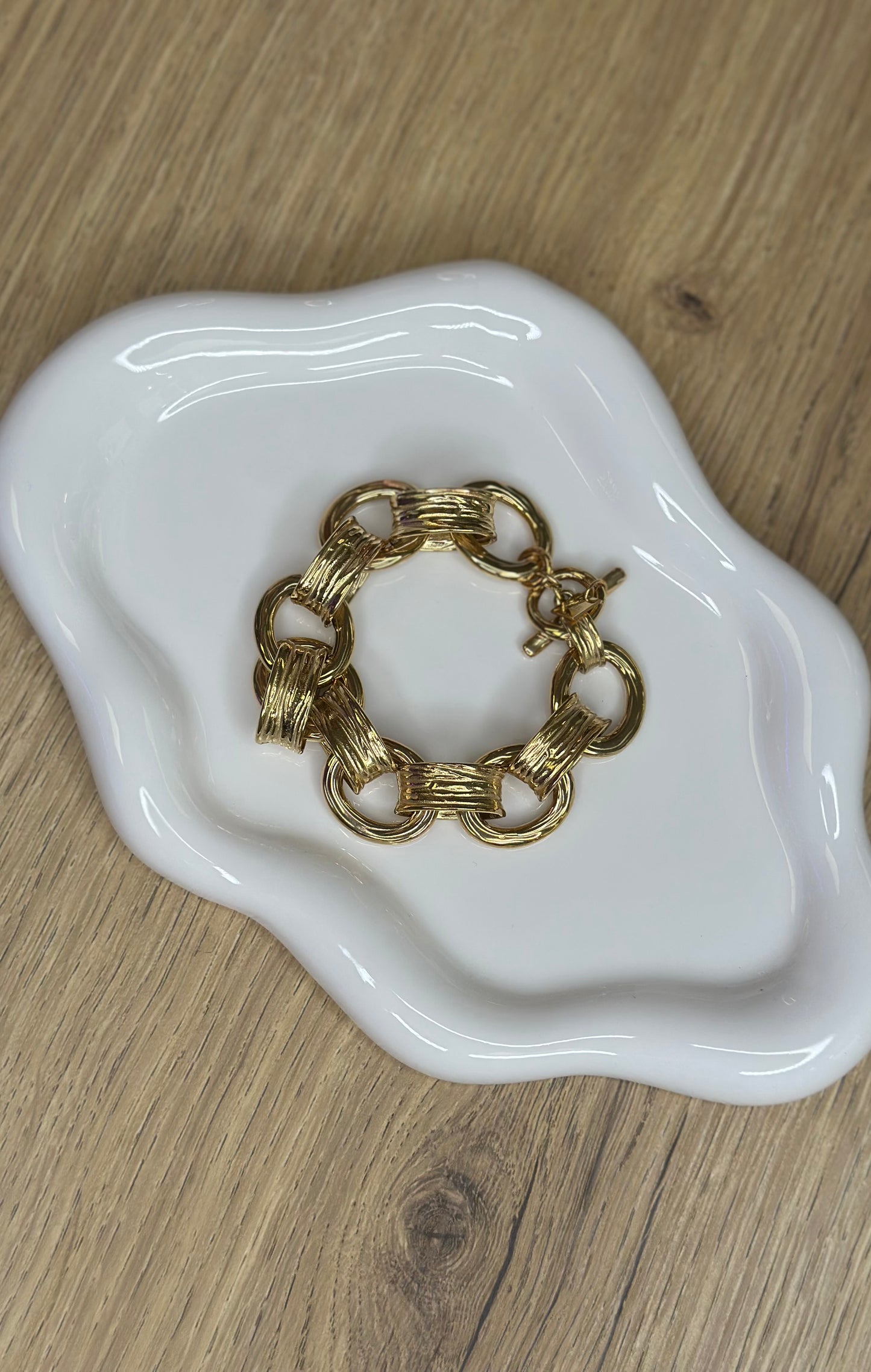 Bracelet à grosses mailles - LUCIE