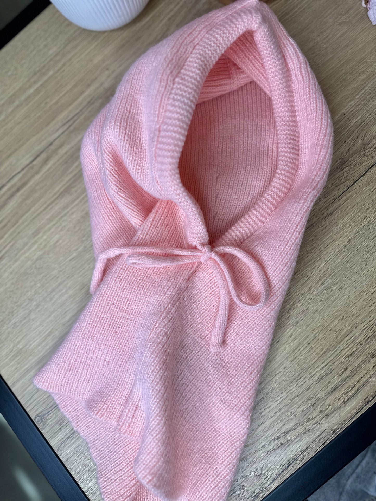 Cagoule en laine - ROSE