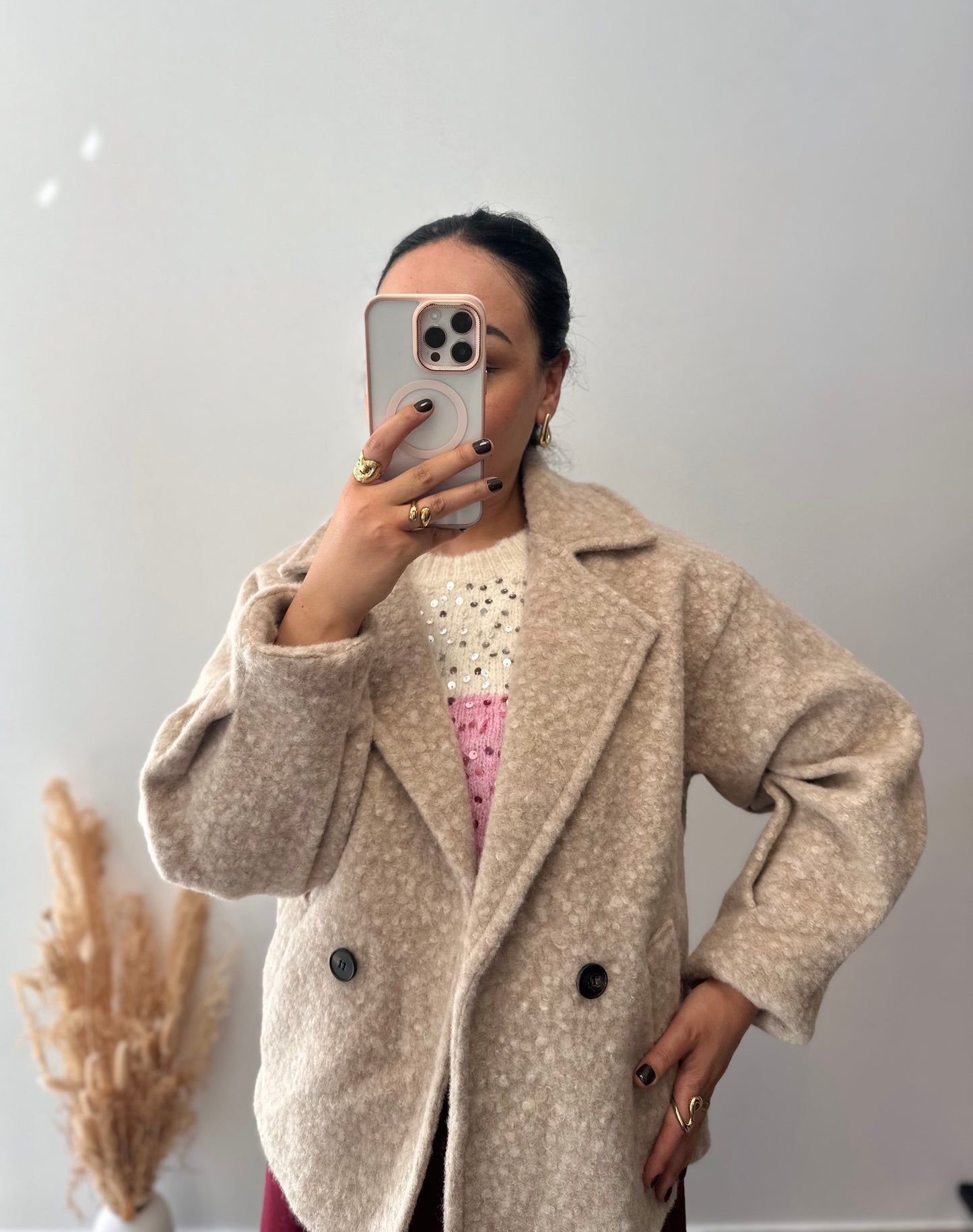 Manteau court en laine - ALBA