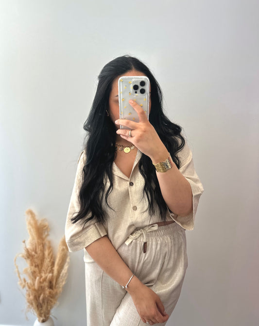 Chemise en lin irisée - CHLOÉ