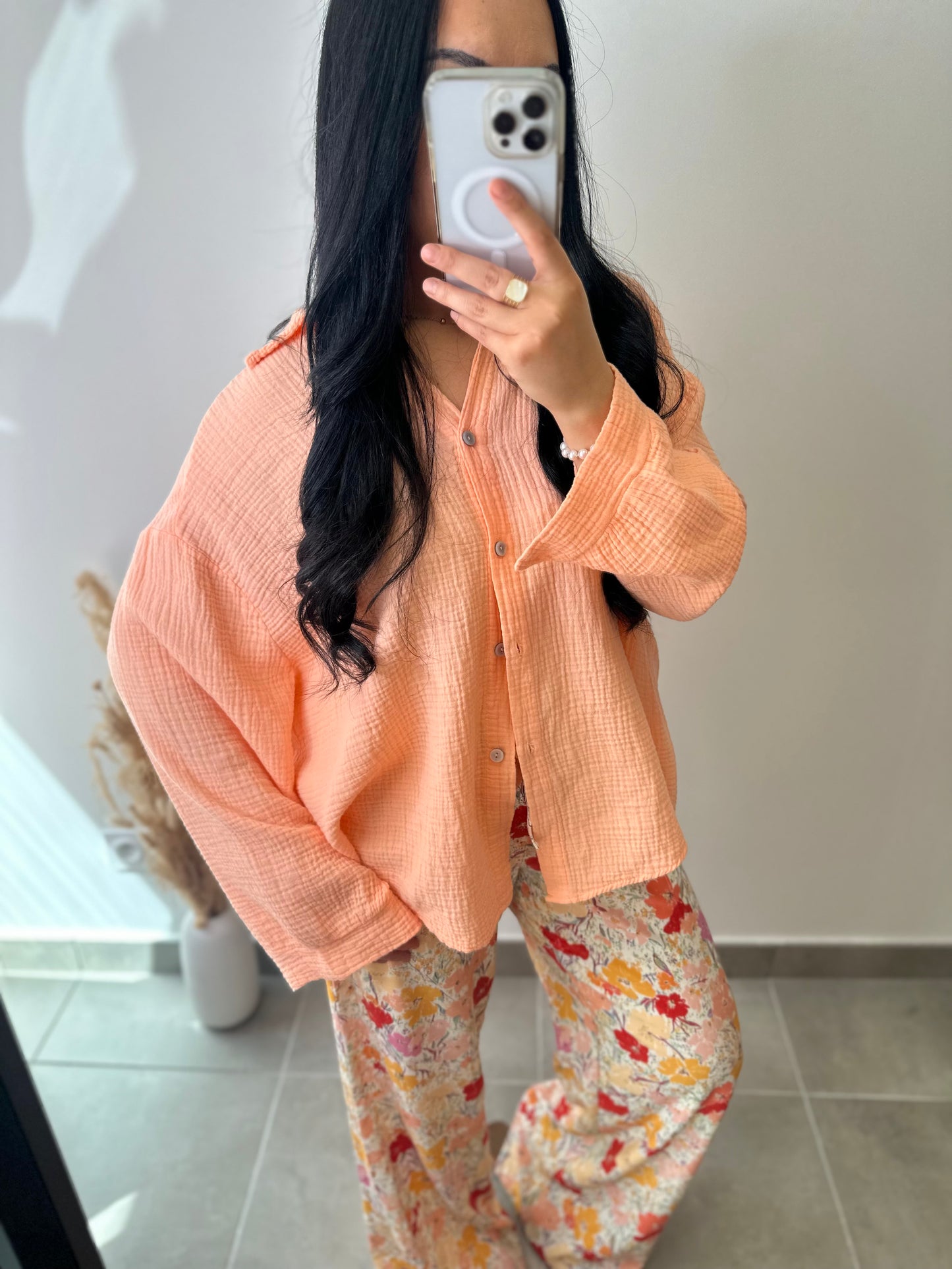 Pantalon fluide à motifs colorés