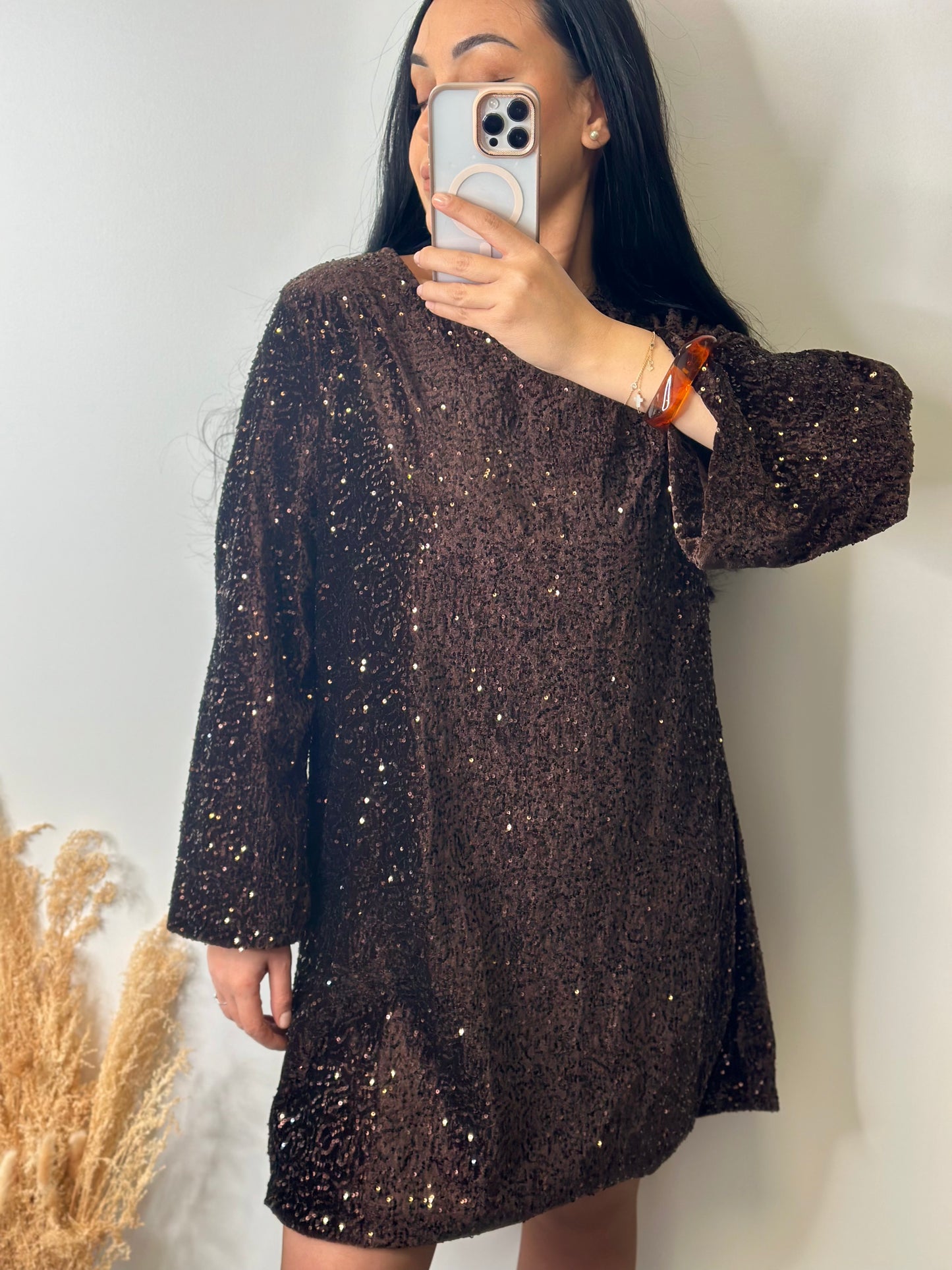 Robe courte à sequins - GLAM