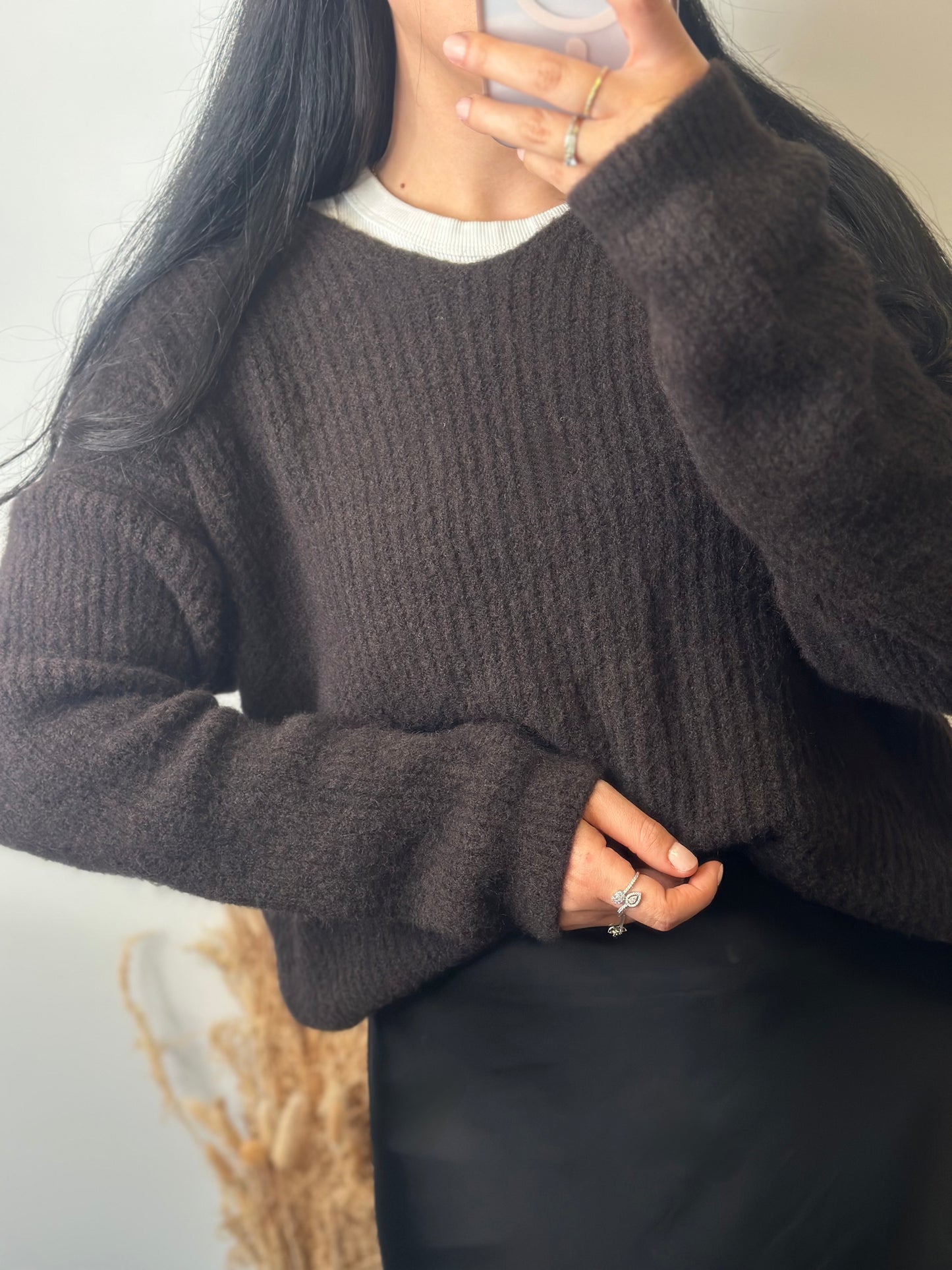 Pull doux manches boules - MAYA