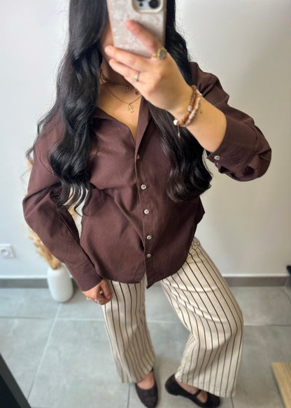 La chemise parfaite chocolat