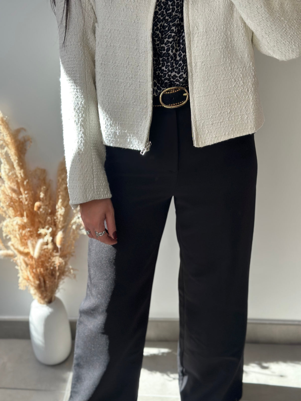 Pantalon fluide habillé noir