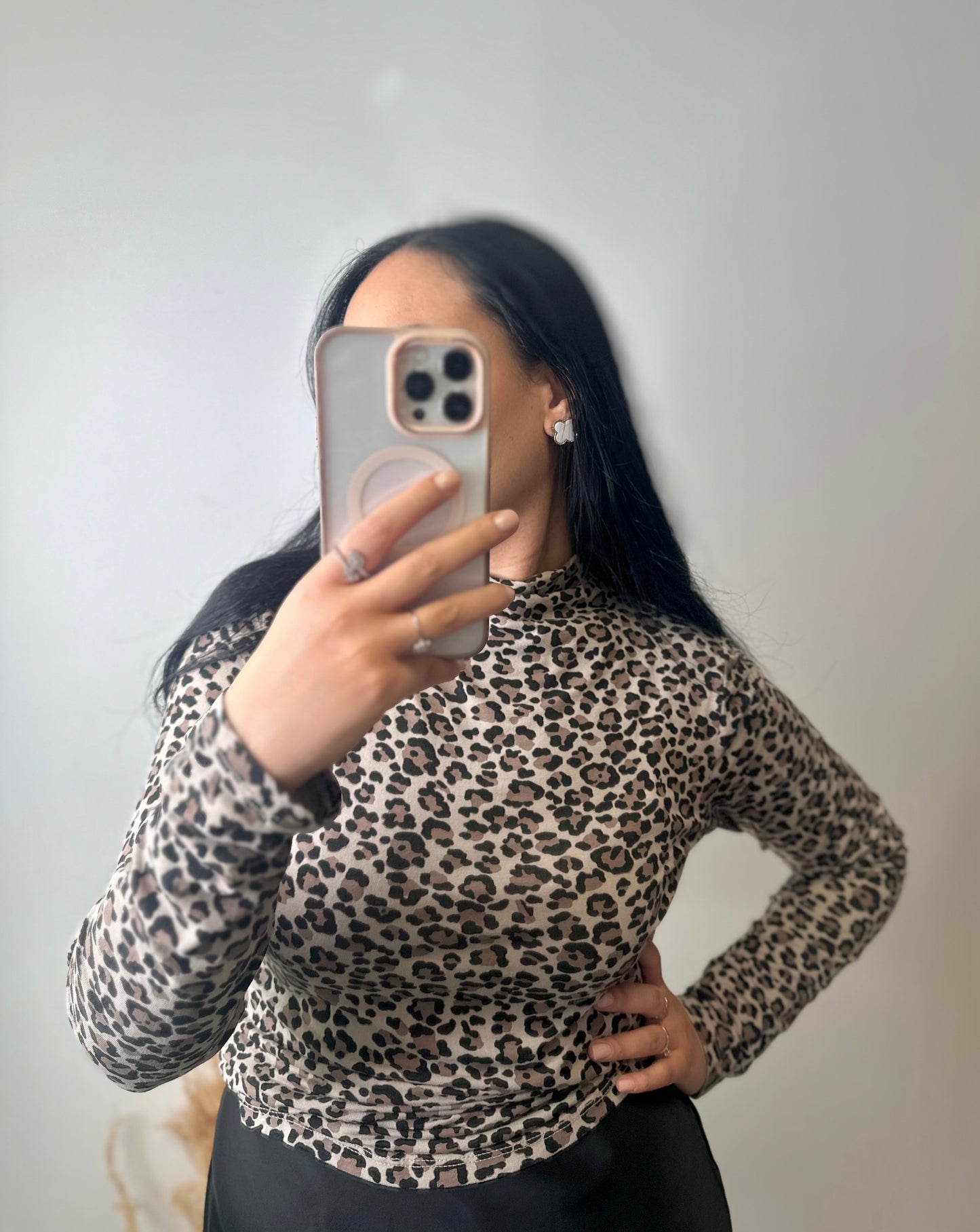 Pull col roulé léopard - RYM