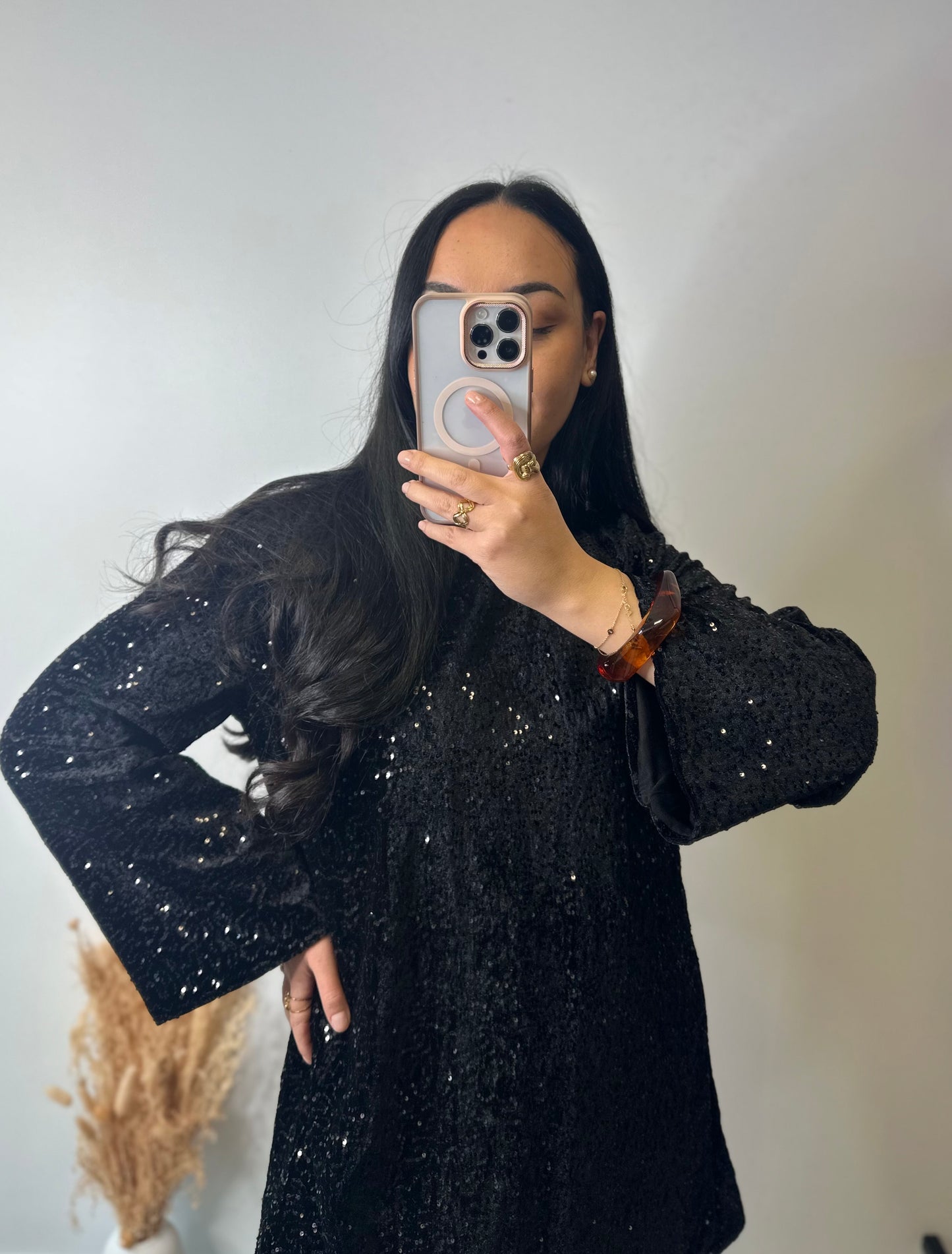 Robe courte à sequins - GLAM