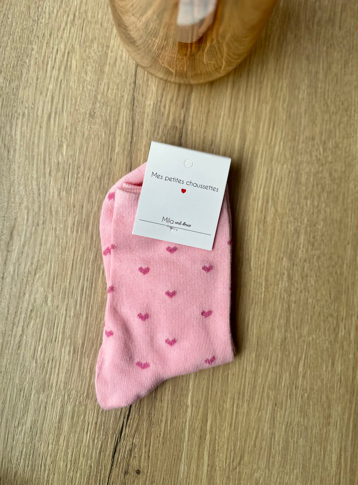 Chaussettes à cœurs - LOVE