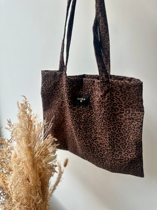 Sac tote bag léopard - AMOUR